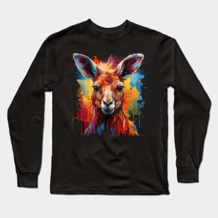 Kangaroo Rainbow Long Sleeve T-Shirt